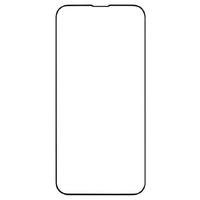 Hamee iPhone 14/13/13 Pro用ラウンドエッジ強化ガラス画面保護シート iFace ブラック 41946503