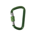 トラスコ中山 TRUSCO　ネジロック付カラビナ　線径8mmx79m　グリーン TKNNL880GN