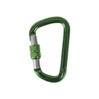 トラスコ中山 TRUSCO　ネジロック付カラビナ　線径8mmx79m　グリーン TKNNL880GN