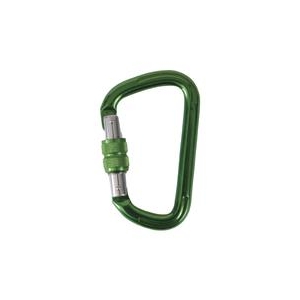トラスコ中山 TRUSCO　ネジロック付カラビナ　線径8mmx79m　グリーン TKNNL880GN-イメージ1