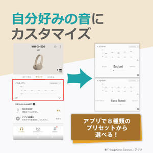 SONY ワイヤレスステレオヘッドセット イエロー WHCH520Y-イメージ7