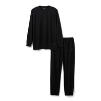 エレコム ECLEAR リカバリーウェア 長袖ロングパンツ セット M ブラック HCM-RW02MBK