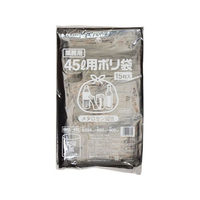 伊藤忠リーテイルリンク ポリゴミ袋(メタロセン配合) 黒 45L 15枚 FCS9730-GMBL-452