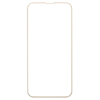 Hamee iPhone 14/13/13 Pro用ラウンドエッジ強化ガラス画面保護シート iFace ベージュ 41946510