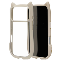 ラスタバナナ iPhone17 Pro用猫耳ケース TPU×PC ホワイト 9177IP5BHPWH