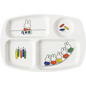 関東プラスチック工業 メラミン子供食器 ミッフィーとおともだち 角ランチ皿 CM-20FT FC027LD-1263660-イメージ1