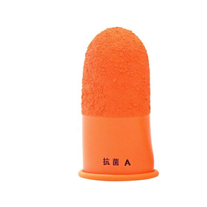 プラス 指サック A 大サイズ 50個入 オレンジ KM-203H FCC5089-35964/KM-203H-イメージ1