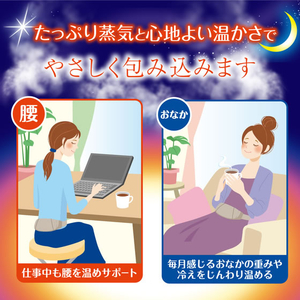 白元アース リラックスゆたぽん腰・おなか2wayホットほぐれる温蒸 FCE911M-イメージ6