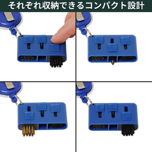 タバタ 三連ブラシ FCE375S-GV0698-イメージ5