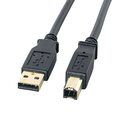 サンワサプライ USB2．0ケーブル(1．0m) ブラック KU20-1BKHK2