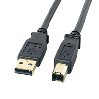 サンワサプライ USB2．0ケーブル(1．0m) ブラック KU20-1BKHK2