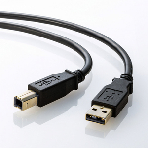 サンワサプライ USB2．0ケーブル(1．0m) ブラック KU20-1BKHK2-イメージ4