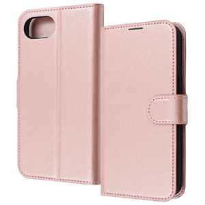 レイアウト iPhone 16e用Like standard 耐衝撃 マグネットベルト シンプル 手帳型レザーケース シャイニーピンク RT-P50ELC1/P-イメージ1