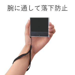 エレコム スマートフォン用クリップストラップ/70cm ブラック P-STH01BK-イメージ2