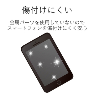 エレコム スマートフォン用クリップストラップ/70cm ブラック P-STH01BK-イメージ4