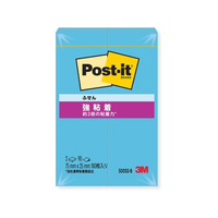 3M ポスト・イット ふせん 強粘着 75×25mm ブルーパラダイス 2冊 F815639-500SS-B