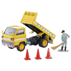 トミーテック トミカリミテッドヴィンテージ NEO LV-N369a 三菱ふそう キャンター ダンプトラック 道路維持作業車 フィギュア付 (Y)イエロー LVN369Aﾐﾂﾋﾞｼﾌｿｳｷﾔﾝﾀ-ﾀﾞﾝﾌﾟ-イメージ1