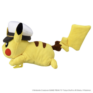 タカラトミー ポケットモンスター ポケモンぬいぐるみ かたのりキャプテンピカチュウ ﾎﾟｹﾓﾝﾇｲｸﾞﾙﾐｶﾀﾉﾘｷﾔﾌﾟﾋﾟｶ-イメージ3