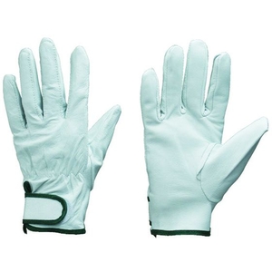 東和コーポレーション 豚表革手袋 クレストマジックテープ付 M FC134EN-8571742-イメージ1