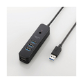 エレコム USB3．0ハブ(4ポートマグネット付き) ブラック U3H-T410SBK