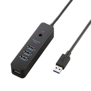 エレコム USB3．0ハブ(4ポートマグネット付き) ブラック U3H-T410SBK-イメージ2