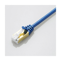 エレコム ツメ折れ防止スリムLANケーブル(Cat7対応)(3．0m) ブルーメタリック LD-TWSST/BM30