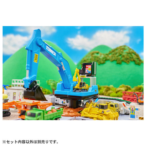 タカラトミー トミカビークルタウン 変形ショベルカー (トミカ付き) ﾄﾐｶﾋﾞ-ｸﾙﾀｳﾝﾍﾝｹｲｼﾖﾍﾞﾙｶ--イメージ3