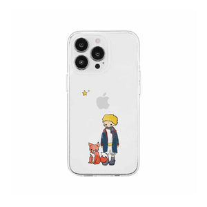 AKAN iPhone 15 Pro用ソフトクリアケース リトルプリンスとキツネ AK25652I15PR-イメージ1