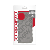 エム・ディー・シー iPhone 15用new balance 耐衝撃ケース/スタンプロゴ グレー MD-75400-2