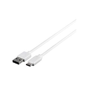 BUFFALO USB2．0ケーブル(A to C) (2．0m) ホワイト BSUAC220WH-イメージ1