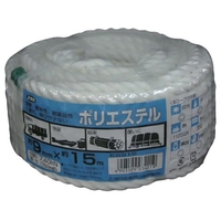 ユタカメイク ロープ ポリエステルロープ万能パック 9φ×15m FC219GM-8291197