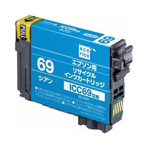 エコリカ リサイクルインクカートリッジ ECI-E69C エコリカ リサイクルインクカートリッジ ECI-E69C