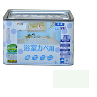 アサヒペン NEW水性インテリアカラー浴室カベ 5L ペールグリーン AP9017737