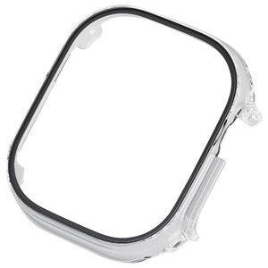 エレコム Apple Watch Ultra(49mm)用フルカバーケース プレミアムゴリラガラス 高透明 クリア AW-22CFCGOCR-イメージ1