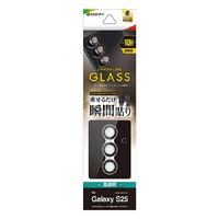 ラスタバナナ Galaxy S25用カメラレンズ保護ガラス アルミ単眼 ブラック CR4765GS25