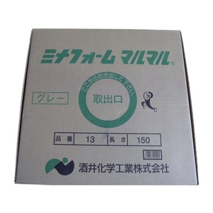 酒井化学工業 弾性シーラントバックアップ材 ミナフォームマルマル #13 13mm×150m グレー グレー9～1113150 FC332EW-8289143-イメージ1