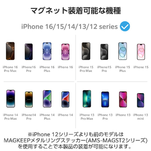 エレコム マグネットスマホリング 360度回転 MAGKEEP ブラック P-STRMK360BK-イメージ7