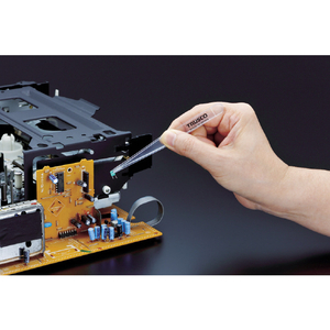 トラスコ 透明プラスチック製ピンセット　１２０ｍｍ　先曲型 TPP-232-TM-イメージ3