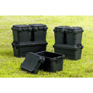 トラスコ トランクカーゴ フラット天板仕様 ２０Ｌ 黒 TRUSCO 道具箱“トランクカーゴ” フラット天板仕様 BLKCF-20-イメージ7
