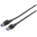 BUFFALO USB3．0ケーブル(A to B・3m) ブラック BSUABU330BK