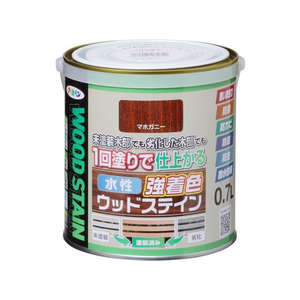 アサヒペン 水性強着色ウッドステイン 0.7L マホガニー FC928PN-イメージ1