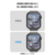 エレコム Apple Watch用フルカバーガラスフィルム 高透明 極薄 アルミフレーム付 貼付ツール付 ブラック AW-25AFLGS2R-イメージ7