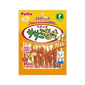 ペティオ ササミ巻き　ガム　10本入 NEWｻｻﾐﾏｷｶﾞﾑ10ﾎﾝ-イメージ1