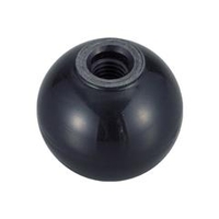 トラスコ中山 TRUSCO　樹脂製握り玉　芯金なし　黒　Φ20XM5mm P-TPB20-5BK