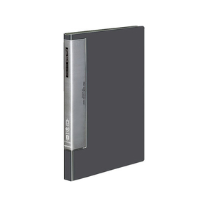 コクヨ クリヤーブック ウェーブカット固定式A4タテ 40ポケット ダークグレー FCK239B-ﾗ-T570DM-イメージ1