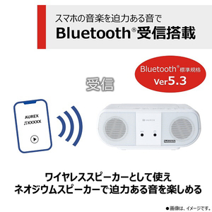 東芝 CDラジオ ホワイト TY-ANC1(W)-イメージ8