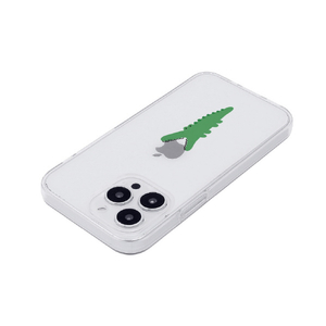 AKAN iPhone 15 Pro用ソフトクリアケース モグモグ ワニ AK25653I15PR-イメージ3