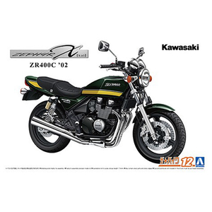アオシマ 1/12 ザ・バイク No．12 カワサキ ZR400C ZEPHYRχ '02 ｻﾞﾊﾞｲｸ12ｶﾜｻｷZR400CZEPHYR-イメージ1