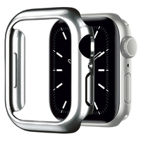 TF7 Apple Watch 45mm用ハードケース クロームシルバー TF07CS45