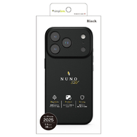 トリニティ iPhone 17 Pro Max用[NUNO] MagSafe対応 背面シリコンレザーケース ブラック TR-IP25L3-NNSL-SIBK